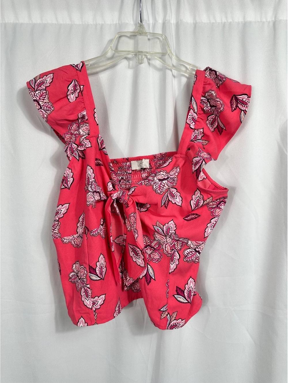 LOFT Outlet Women's Floral Print Ruffle Sleeve Top Size 6
